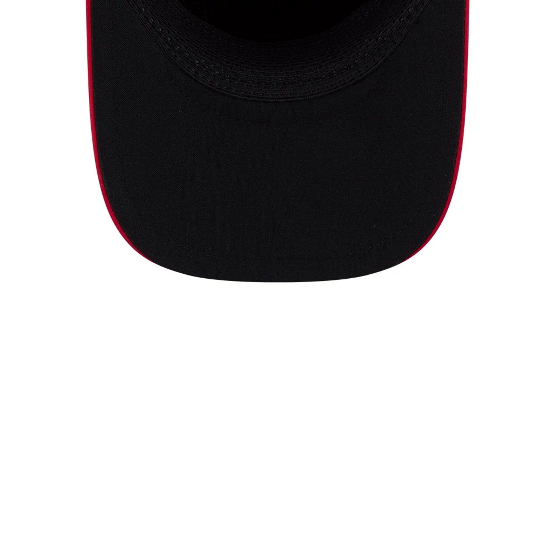 Pictured is this MLB Quickstrike LA Angels 9FORTY Apex cap in red. 2