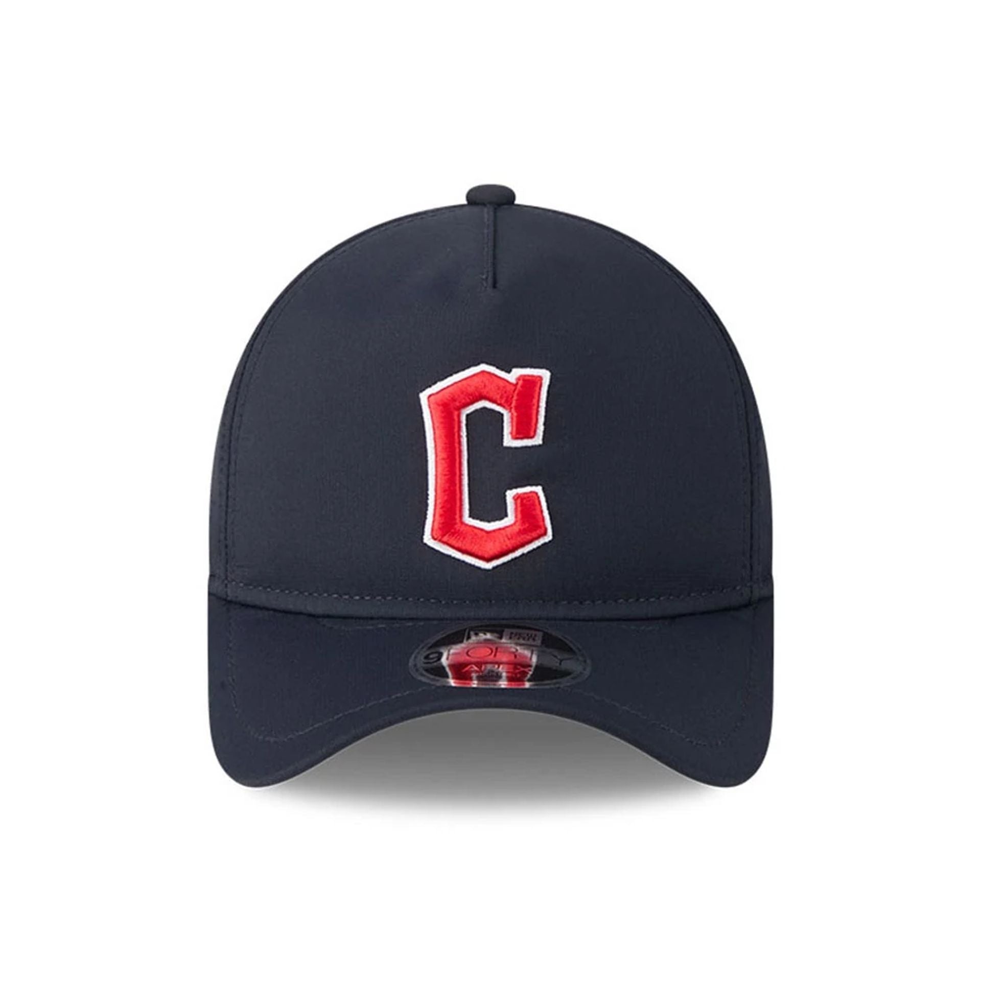 Pictured is this MLB Quickstrike Cleveland Guardians 9FORTY Apex cap in navy. 2