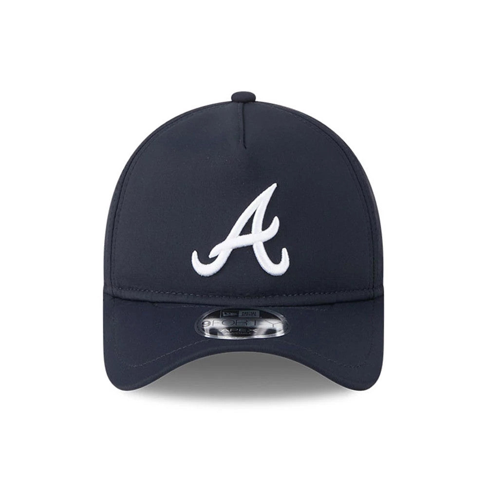 Pictured is this MLB Quickstrike Atlanta Braves 9FORTY Apex cap in navy. 2