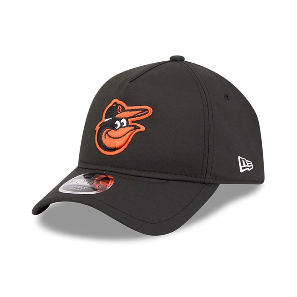 Pictured is this MLB Quickstrike Baltimore Orioles 9FORTY Apex cap in black. 1