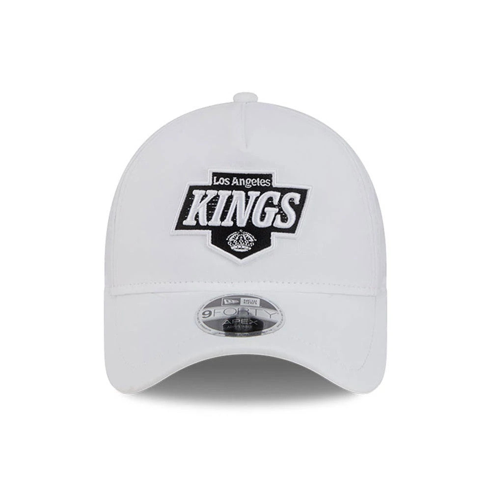 Pictured is this NHL Quickstrike LA Kings 9FORTY Apex cap in white. 2