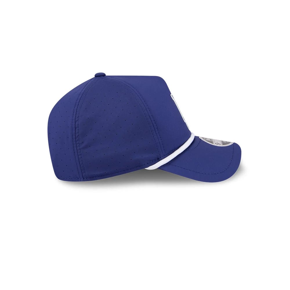 Pictured is this MLB Quickstrike LA Dodgers 9FORTY Apex cap in dark blue. 7