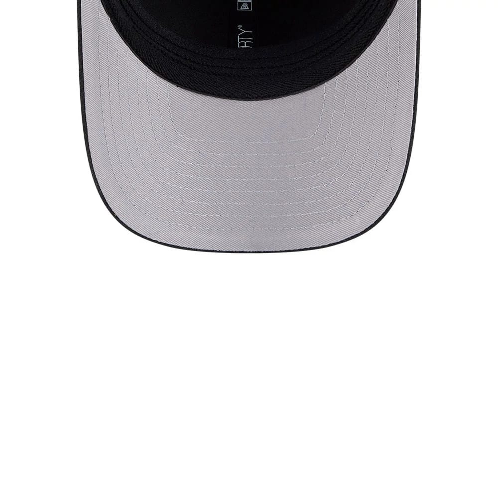 Pictured is this MiLB On Field Player Replica Lake Elsinore Storm 39THIRTY M-Crown Stretch Fit cap in Black. 2