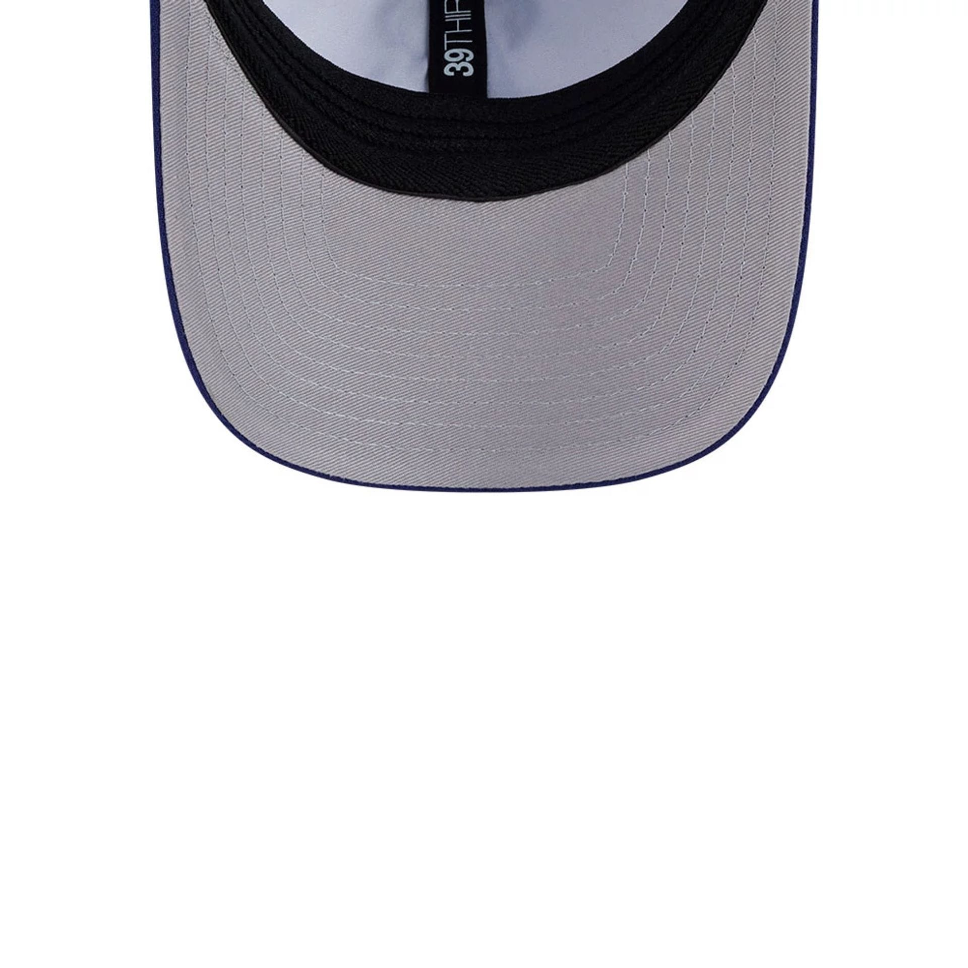 Pictured is this MiLB On Field Player Replica Buffalo Bisons 39THIRTY M-Crown Stretch Fit cap in blue. 2