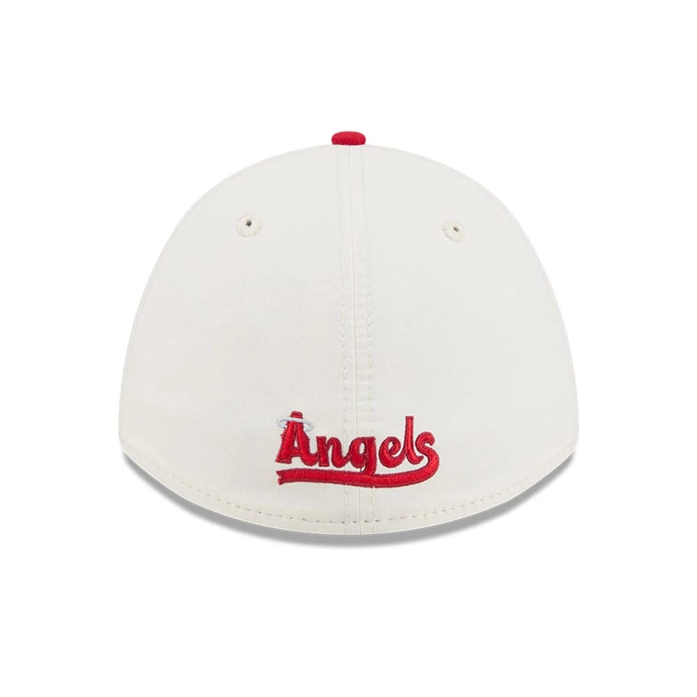 Pictured is this MLB City Connect LA Angels 39THIRTY M-Crown A-Frame Stretch Fit cap in navy. 7