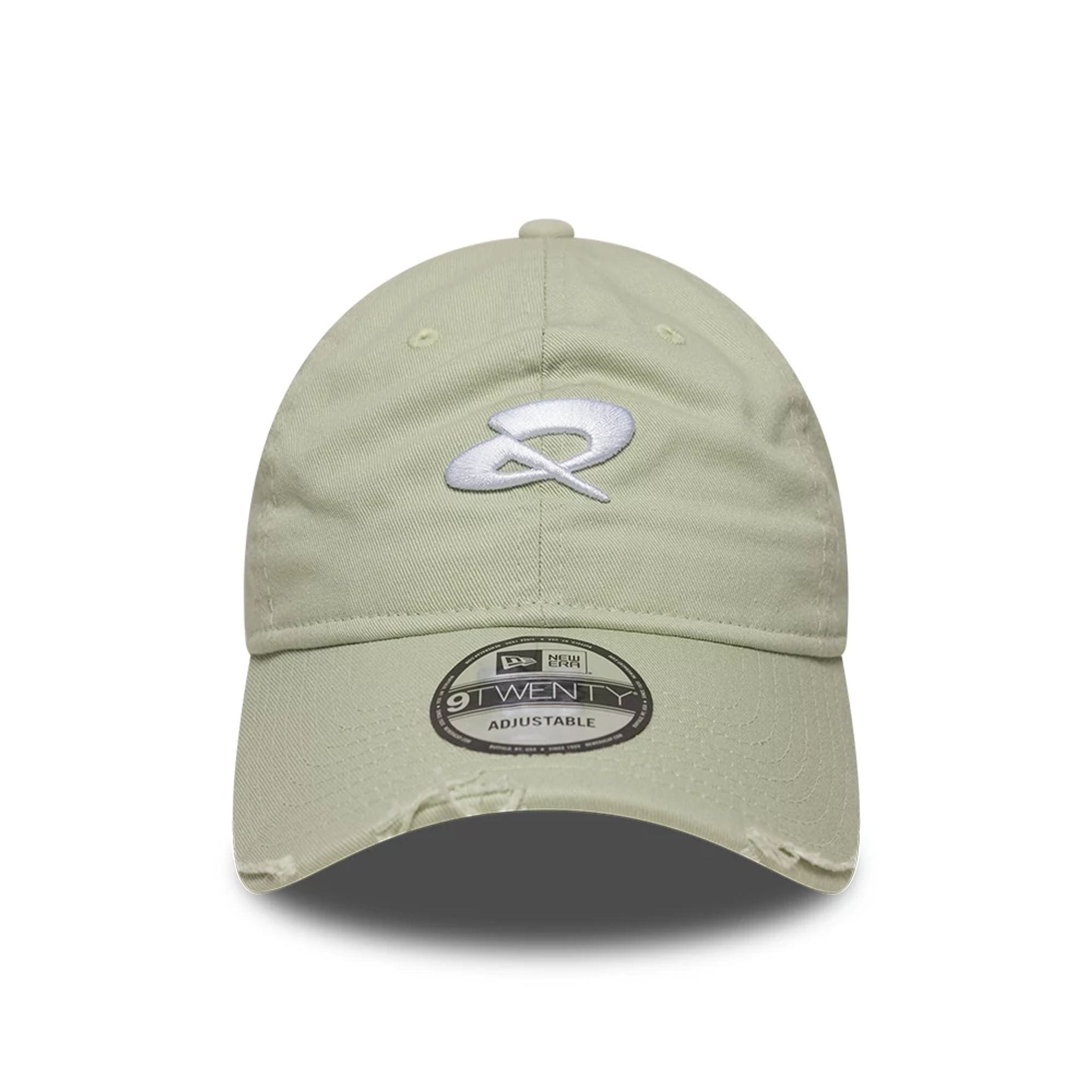 Pictured is this Quadrant X New Era Distressed 9TWENTY cap in pastel green. 2