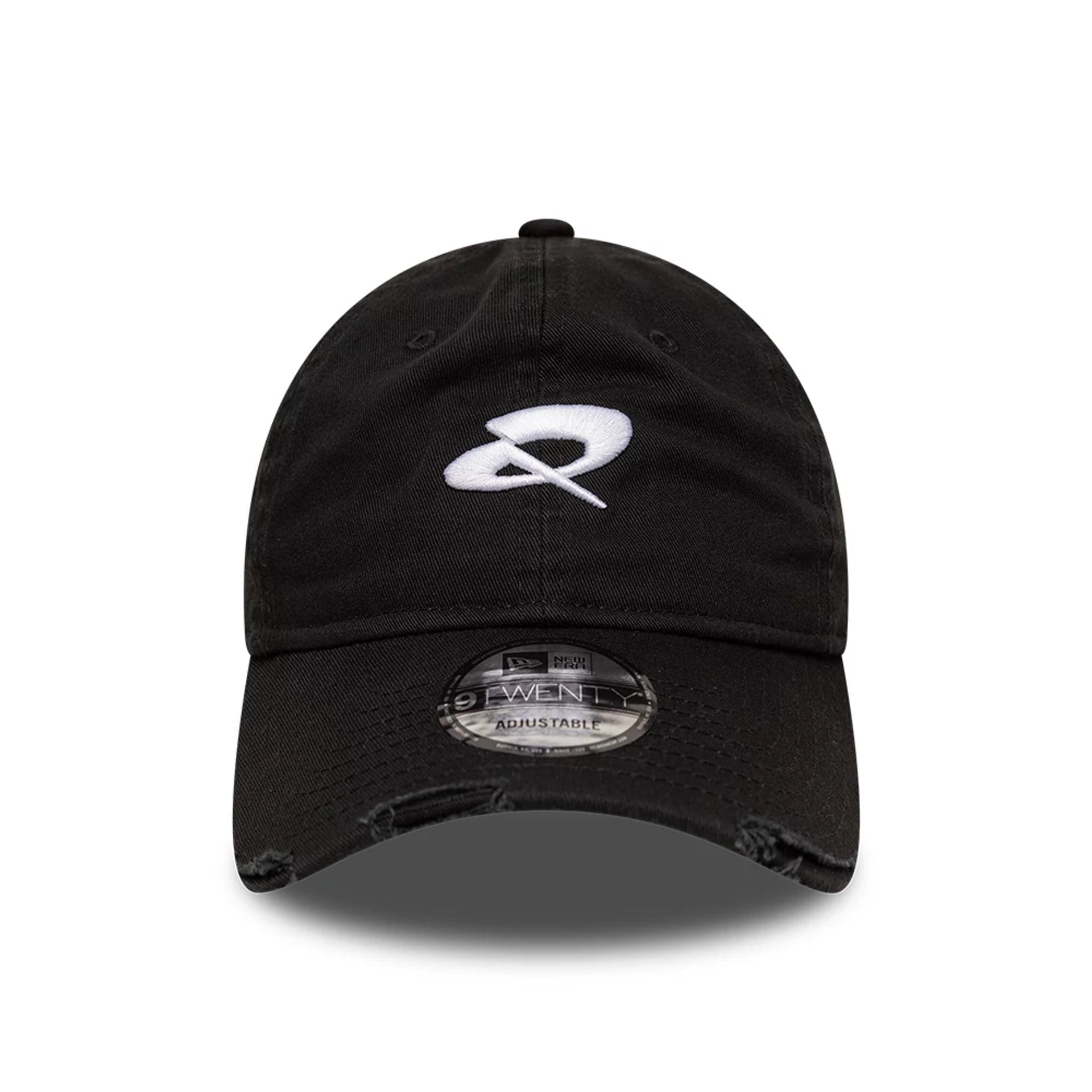 Pictured is this Quadrant X New Era Distressed 9TWENTY cap in black. 2