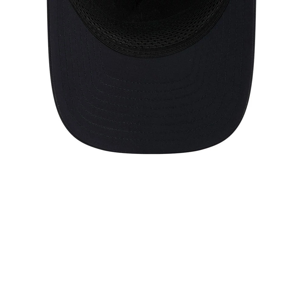 Pictured is this MLB Batting Practice 2026 Boston Red Sox 9FORTY M-Crown A-Frame Adjustable cap in navy. 7