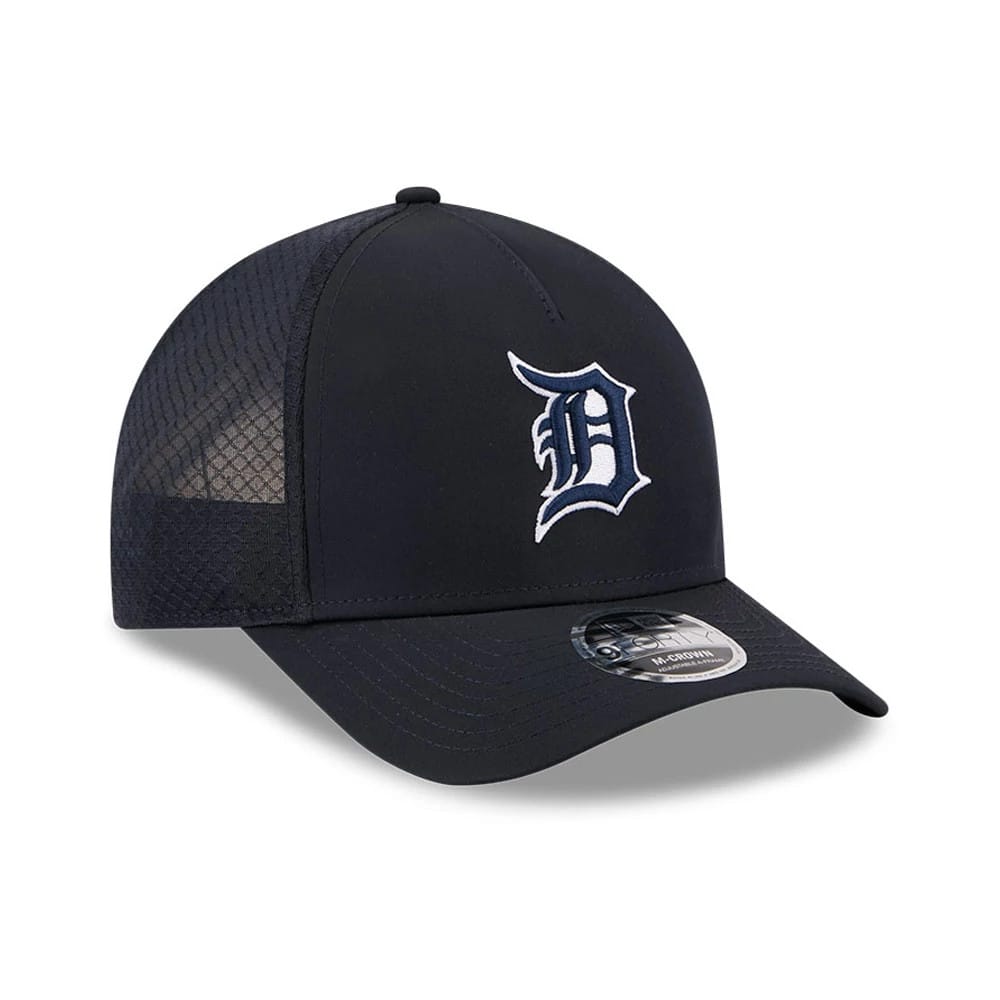 Pictured is this MLB Batting Practice 2026 Detroit Tigers 9FORTY M-Crown A-Frame Adjustable cap in navy. 3