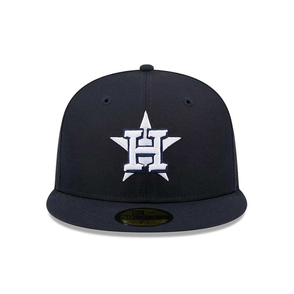 Pictured is this MLB Batting Practice 2026 Houston Astros 59FIFTY Fitted cap in navy. 2