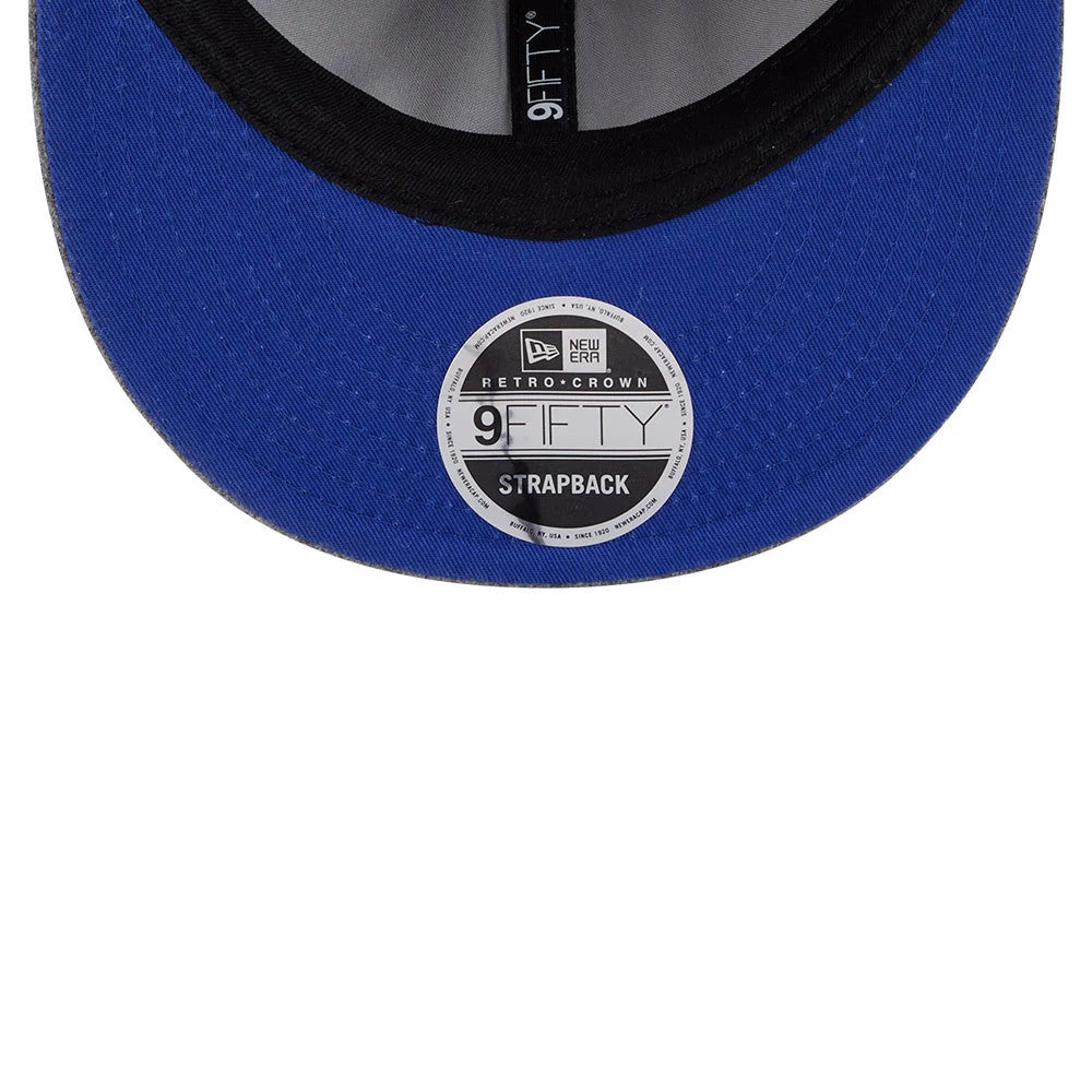 Pictured is this NBA Chenille Woven Brooklyn Nets Retro Crown 9FIFTY cap in grey. 3