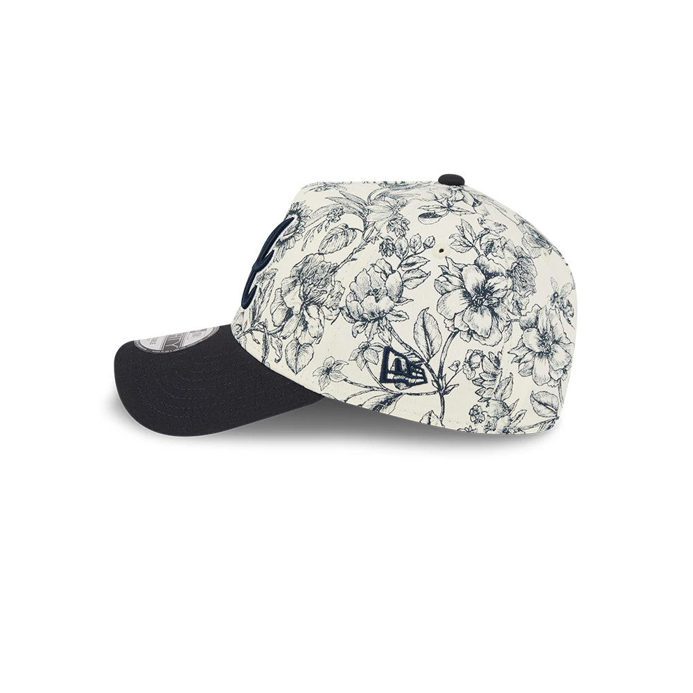 Pictured is this MLB Spring Floral Atlanta Braves 9FORTY A-Frame cap in navy. 4