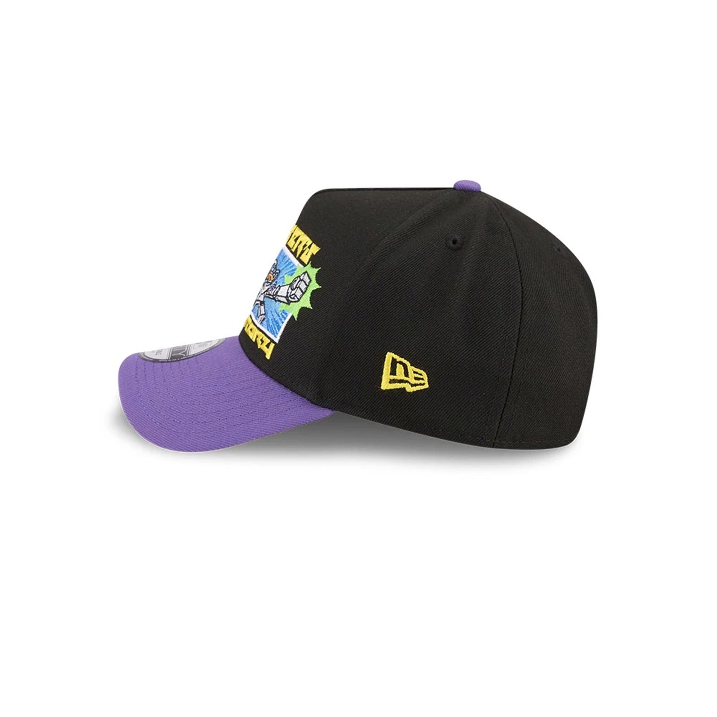 Pictured is this Dexter's Laboratory Dex-Transformer 9FORTY A-Frame cap in black. 7