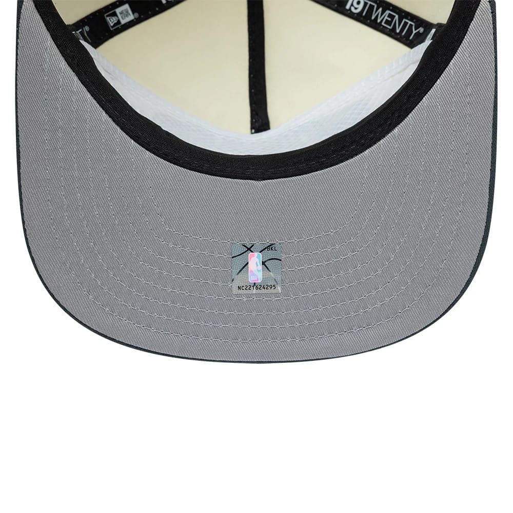 Pictured is this NBA Metallic Logo Chicago Bulls 19TWENTY cap in white. 2
