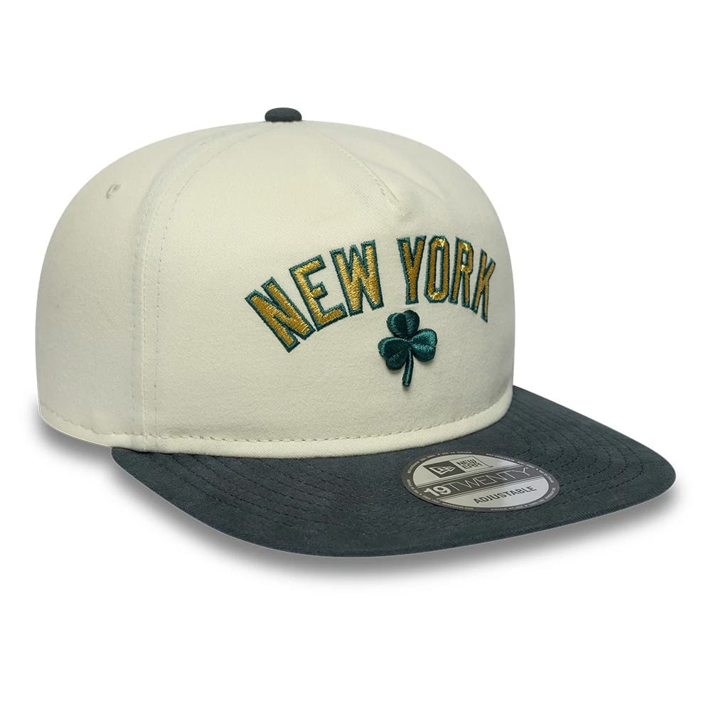 Pictured is this MLB Metallic Logo New York Yankees 19TWENTY cap in cream. 4