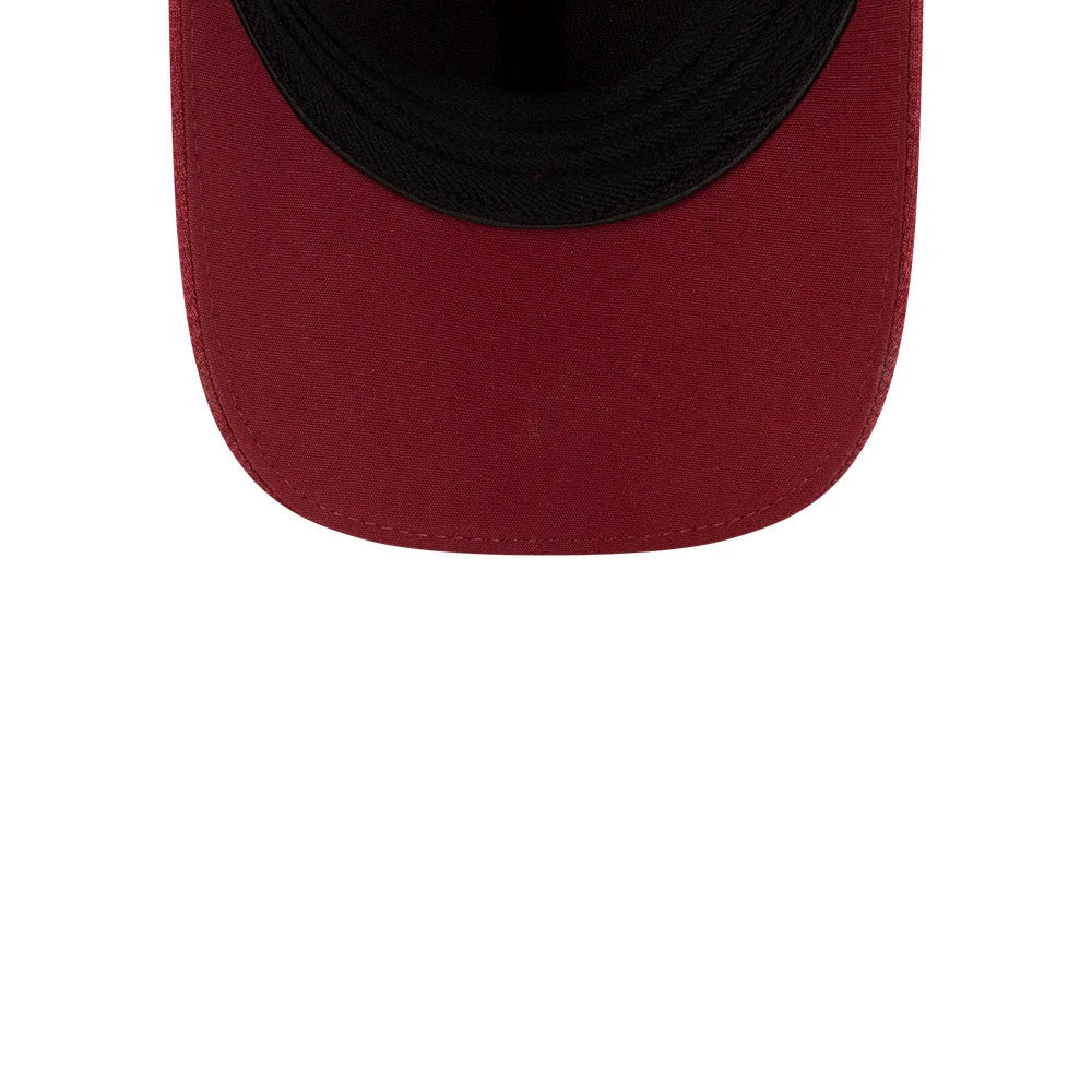 Pictured is this New Era 39THIRTY Infinity Stretch Fit cap in dark red. 7