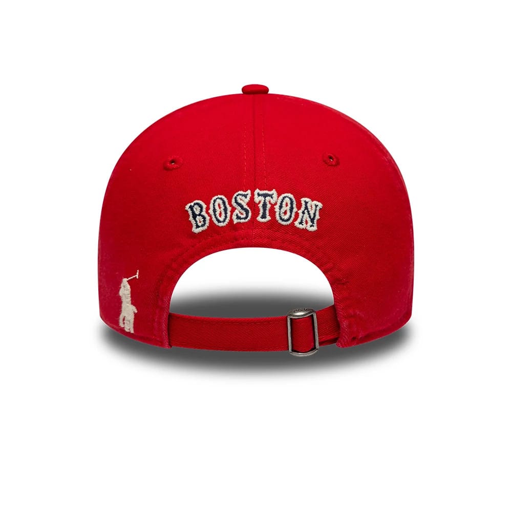Pictured is this Ralph Lauren X MLB Boston Red Sox 9TWENTY cap in red. 2