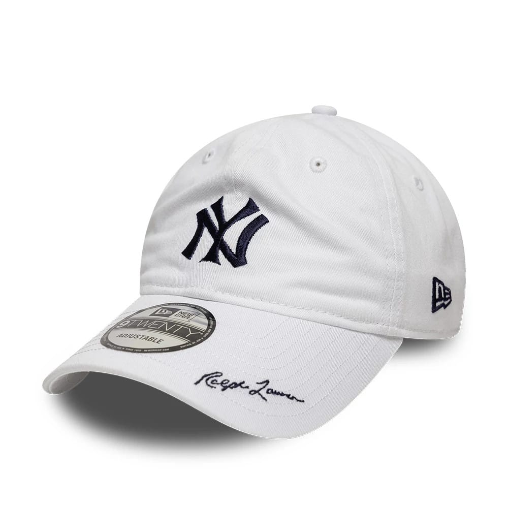 Pictured is this Ralph Lauren X MLB New York Yankees 9TWENTY cap in white. 1