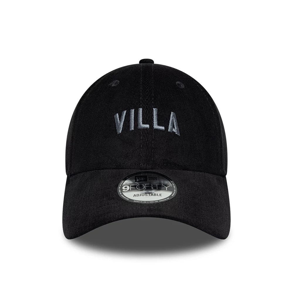 Pictured is this Aston Villa FC Cord 9FORTY cap in black. 2