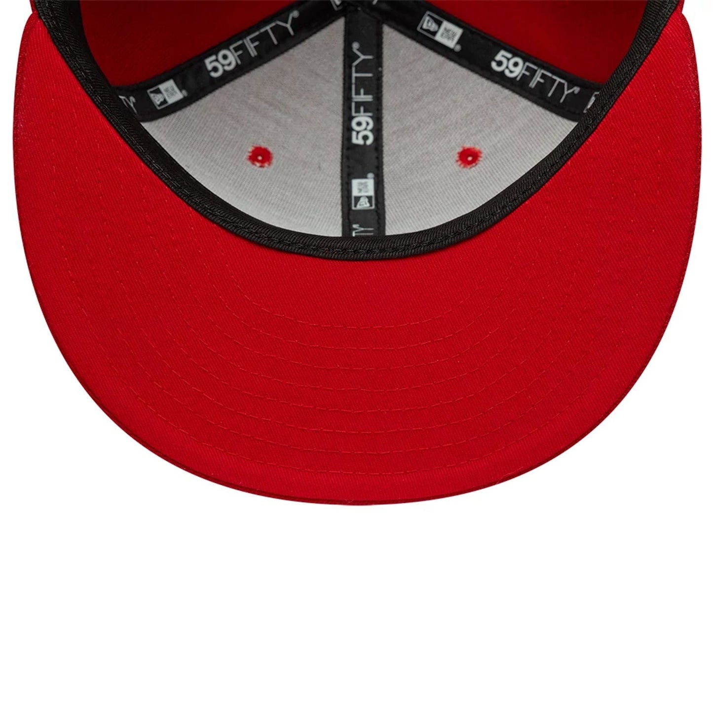 Pictured is this Twojeys X New Era 59FIFTY Fitted cap in red. 7