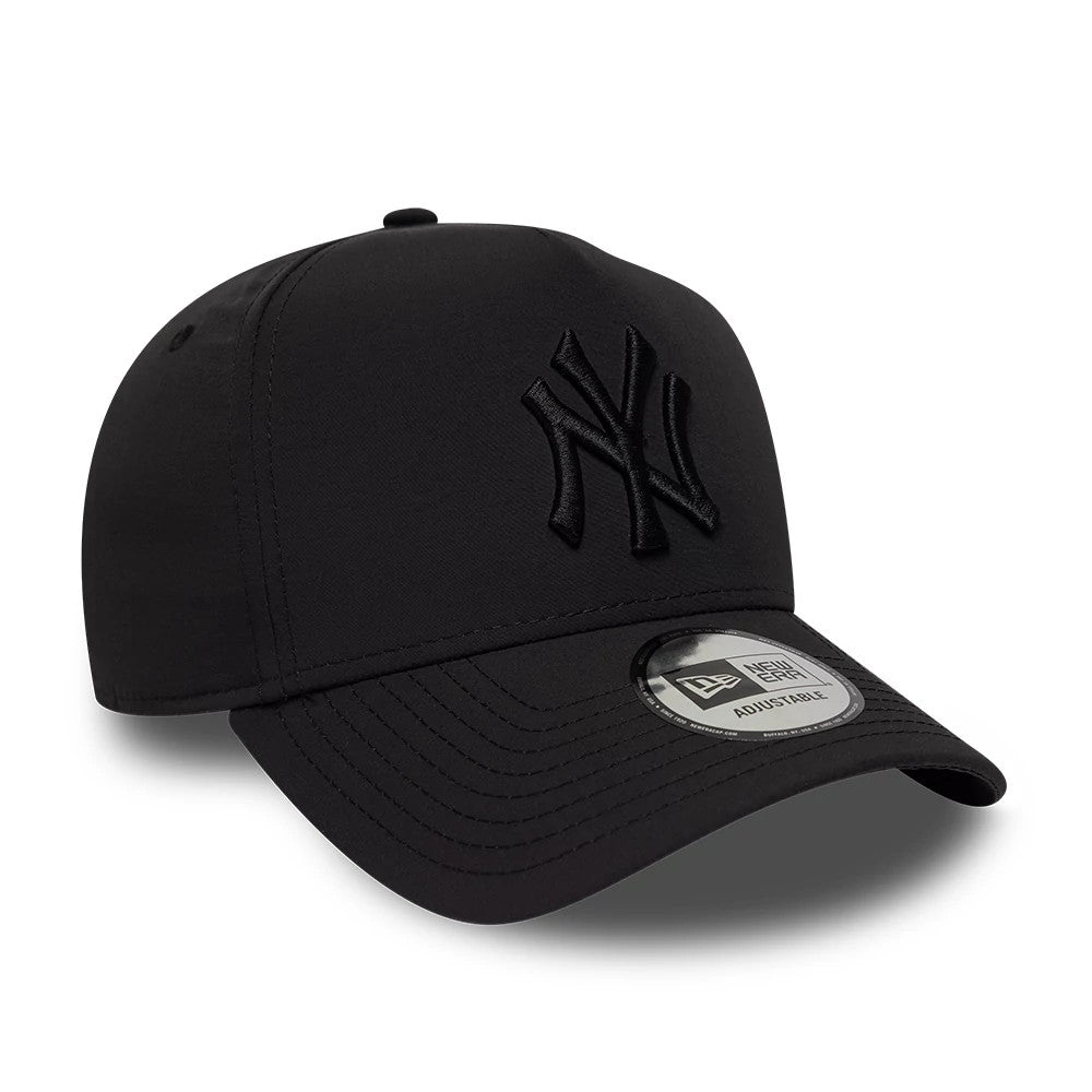 Pictured is this MLB Recycled New York Yankees 9FORTY E-Frame cap in Black On Black. 3