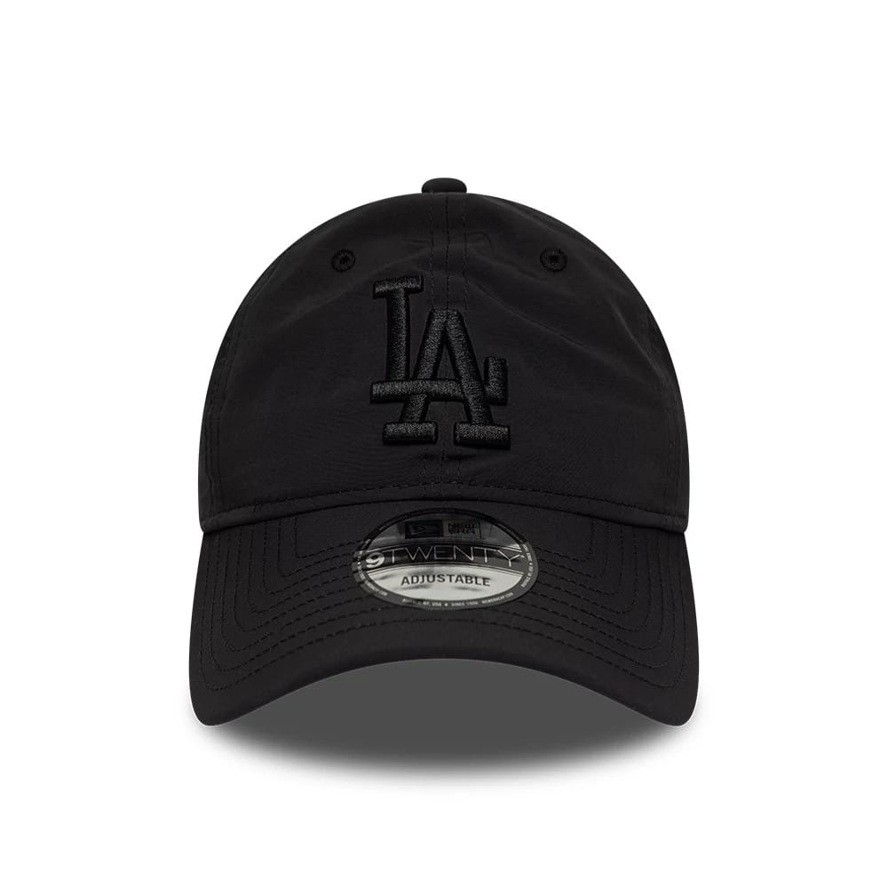 Pictured is this MLB Recycled LA Dodgers 9TWENTY cap in Black On Black. 2