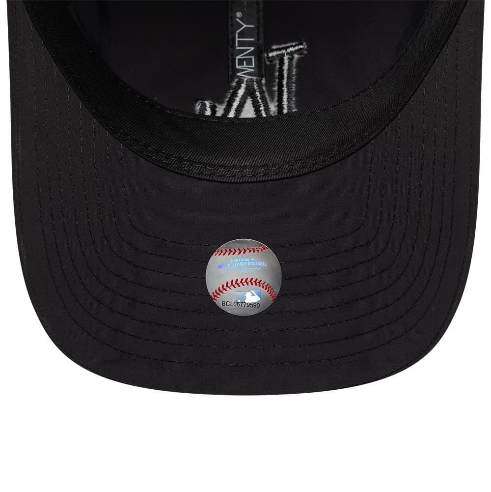 Pictured is this MLB Recycled LA Dodgers 9TWENTY cap in Black On Black. 7