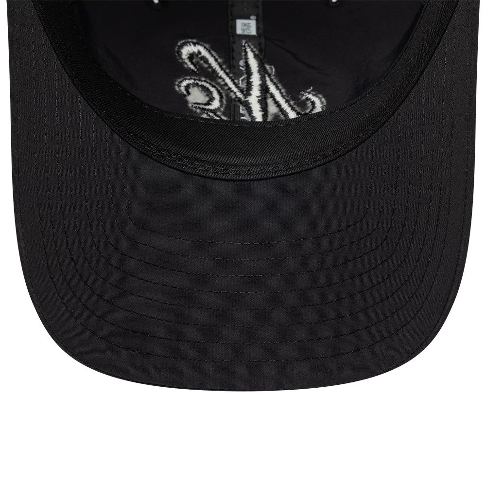 Pictured is this New Era Recycled 9TWENTY cap in Black On Black. 7