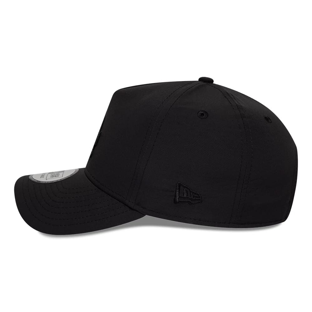 Pictured is this MLB Recycled LA Dodgers 9FORTY E-Frame cap in Black On Black. 4