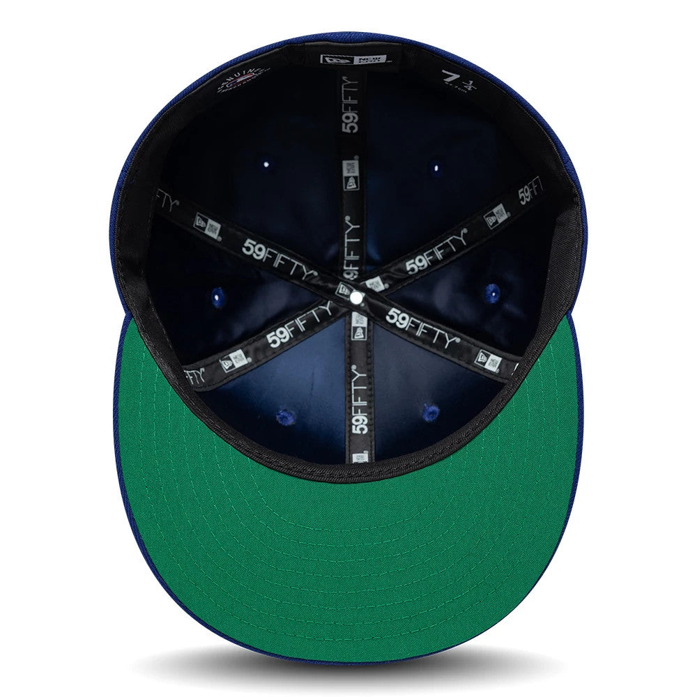 Pictured is this MLB Sidepatch LA Dodgers 59FIFTY Fitted cap in dark blue. 2