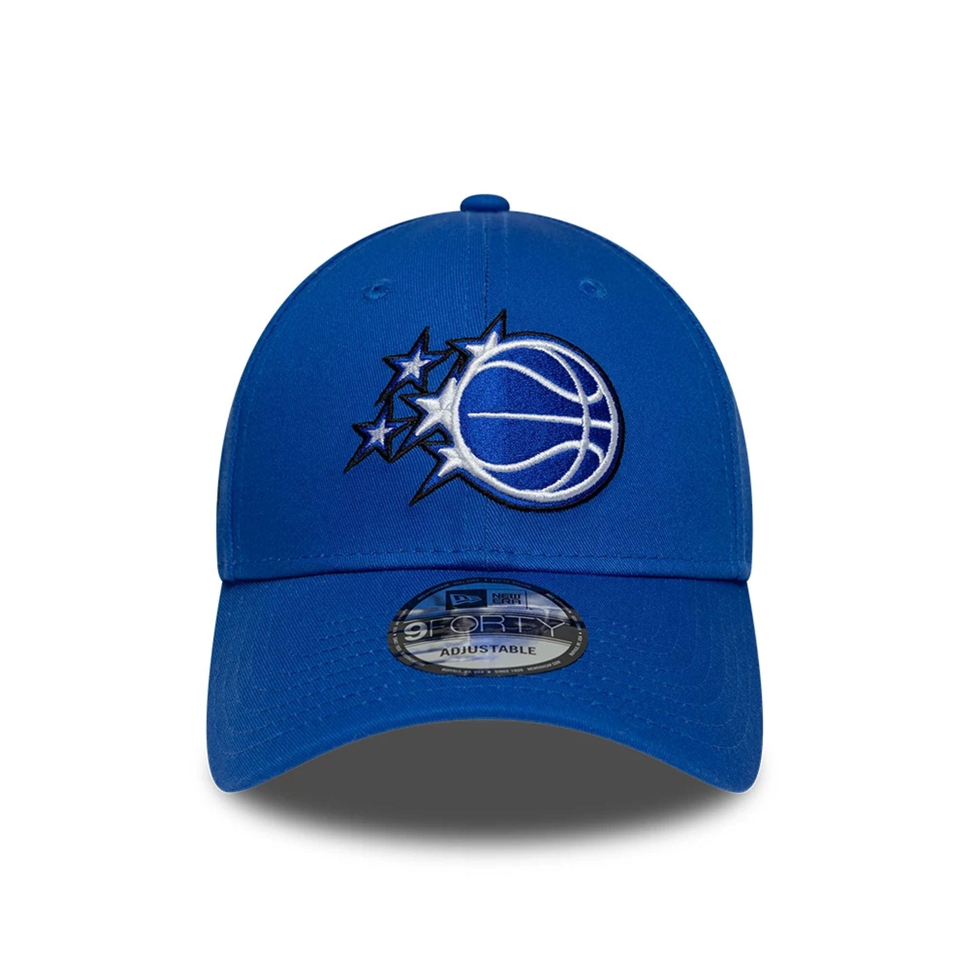Pictured is this Orlando Magic NBA Berlin Game 2026 Blue 9FORTY Adjustable cap. 2
