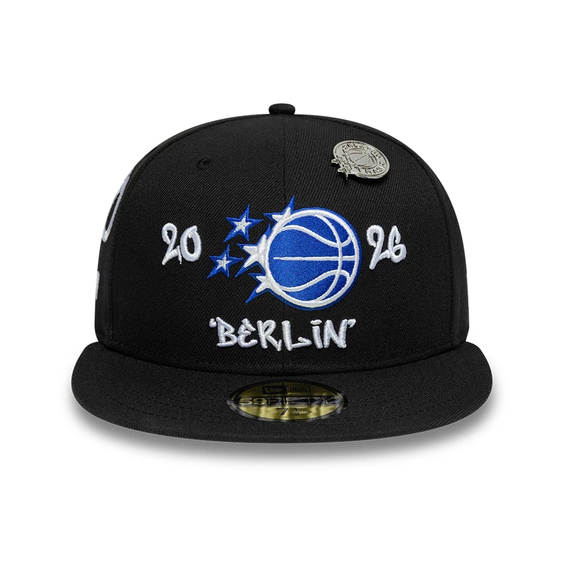 Pictured is this Orlando Magic NBA Berlin Game 2026 Black 59FIFTY Fitted cap. 2