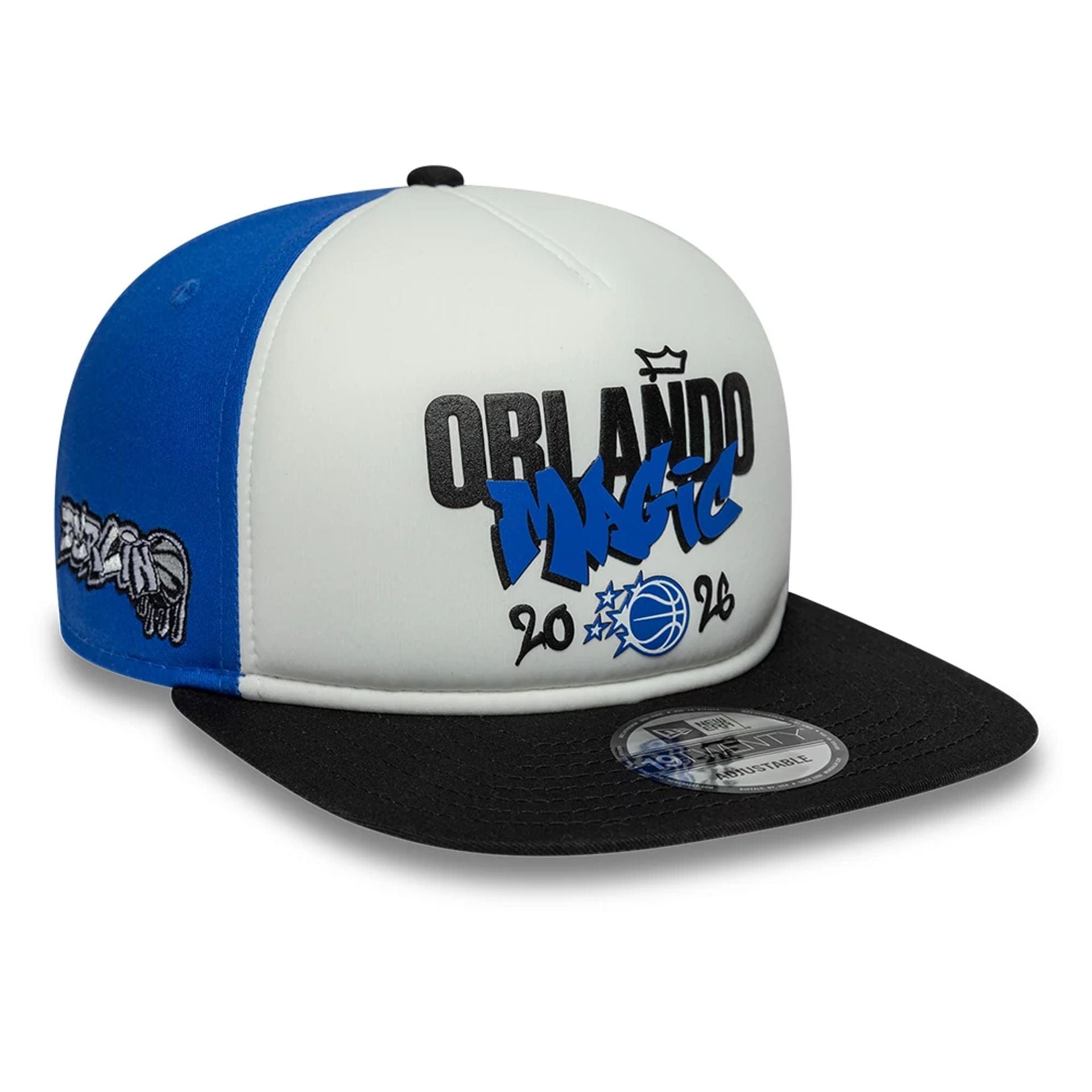 Pictured is this Orlando Magic NBA Berlin Game 2026 Blue 19TWENTY Adjustable cap. 1
