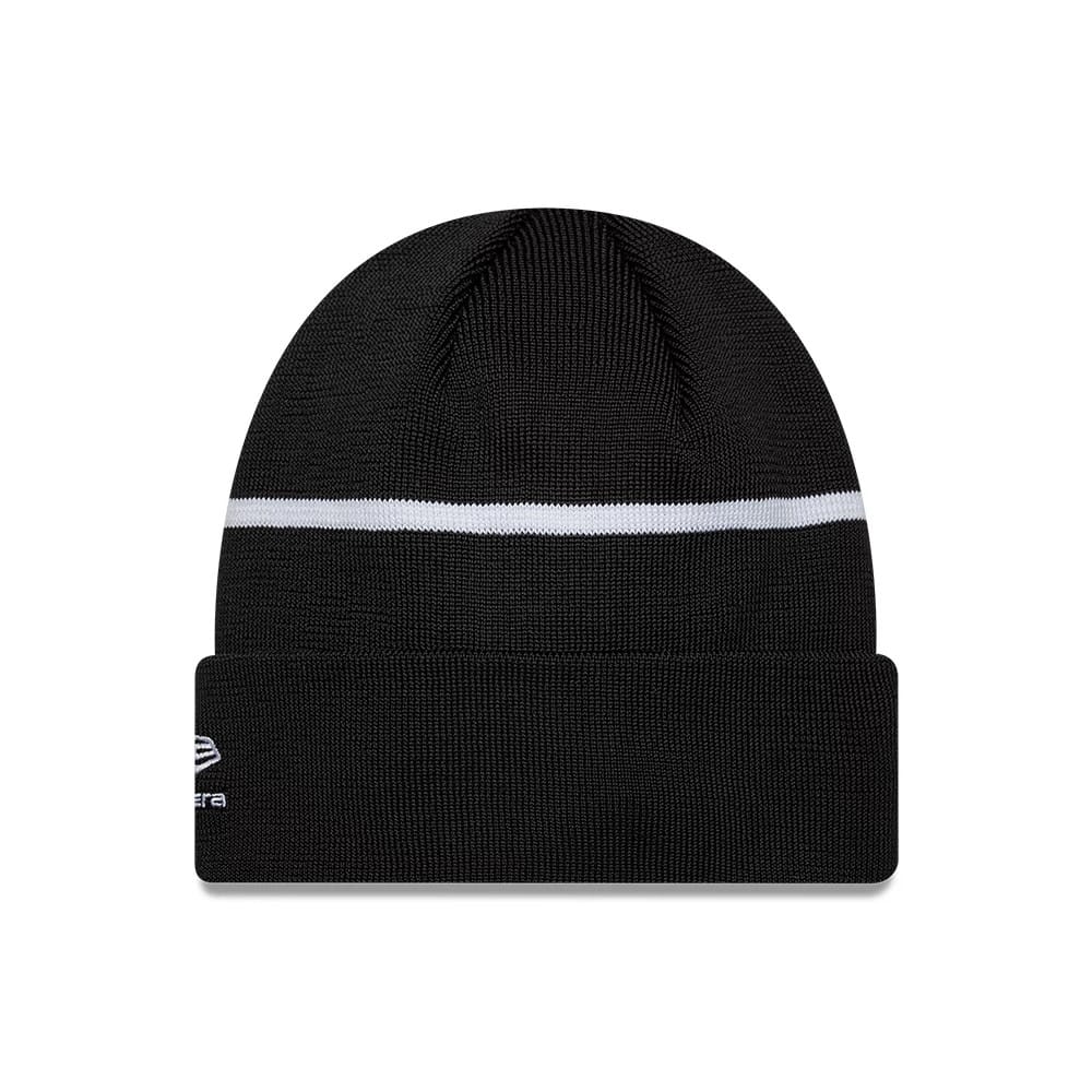 Pictured is this Team TGR Haas F1 Cuff Knit Beanie hat in black. 2