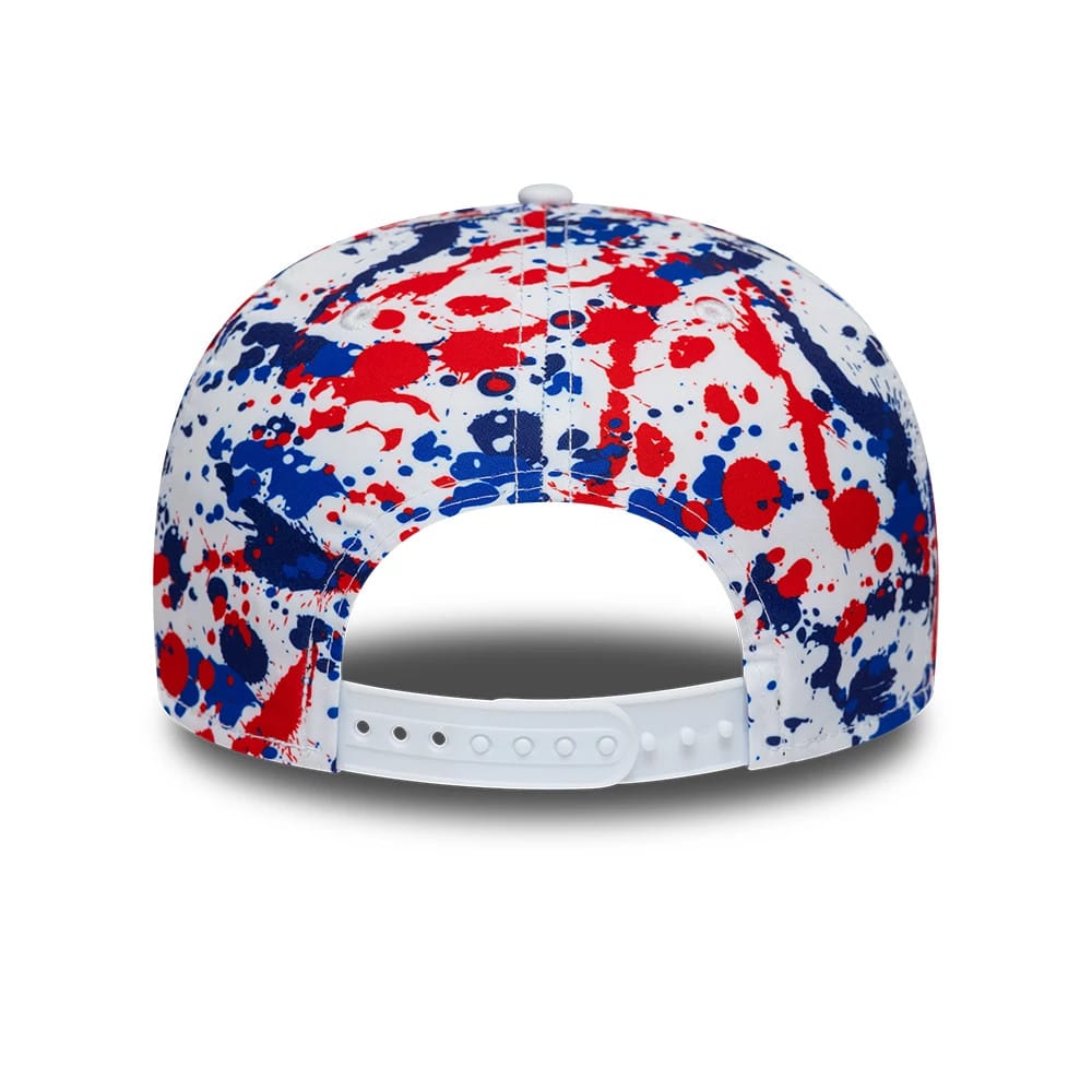Pictured is this Esteban Ocon Silverstone Race Special TGR Haas F1 9SEVENTY Stretch Snap cap in white. 5