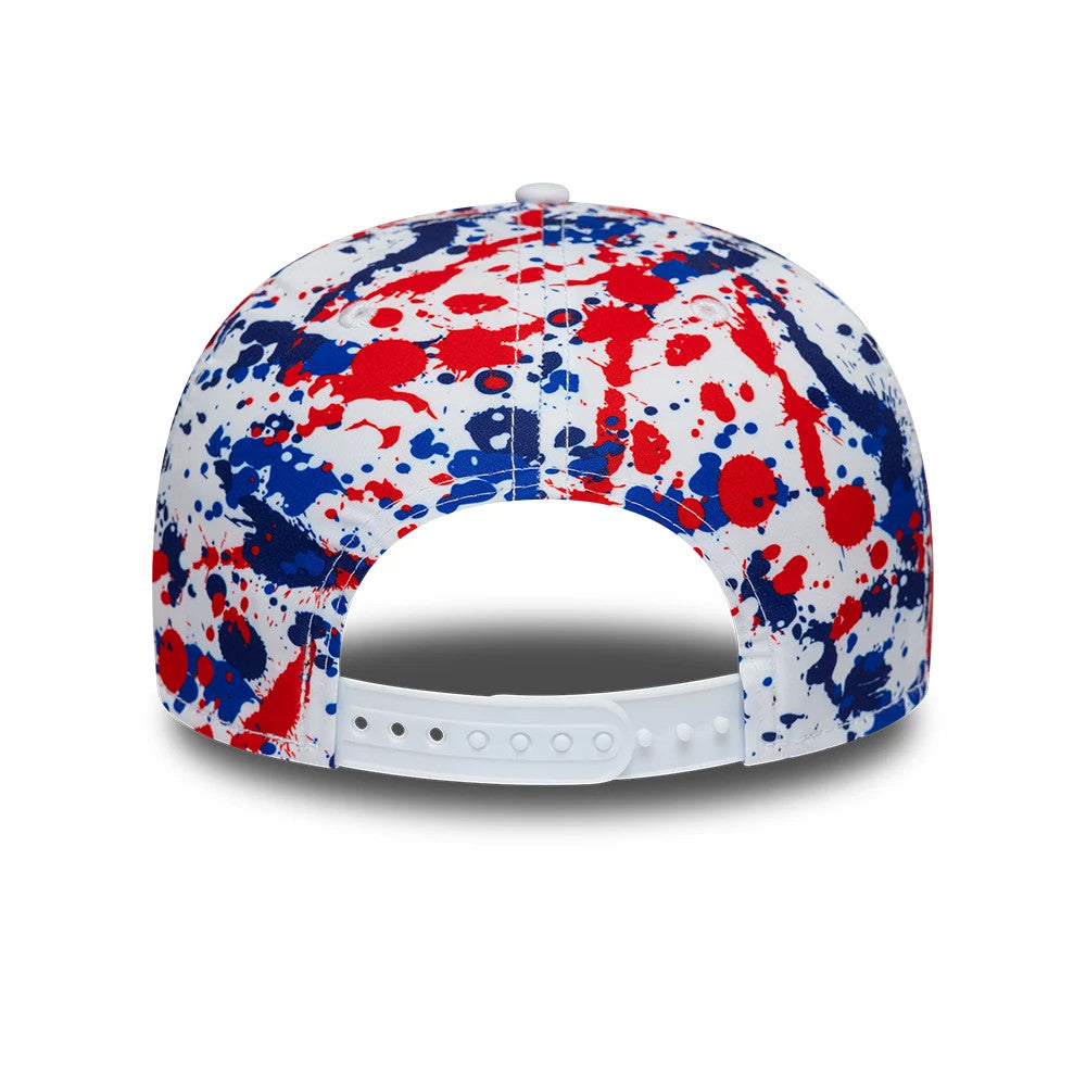 Pictured is this Esteban Ocon Silverstone Race Special TGR Haas F1 9SEVENTY Stretch Snap cap in white. 5