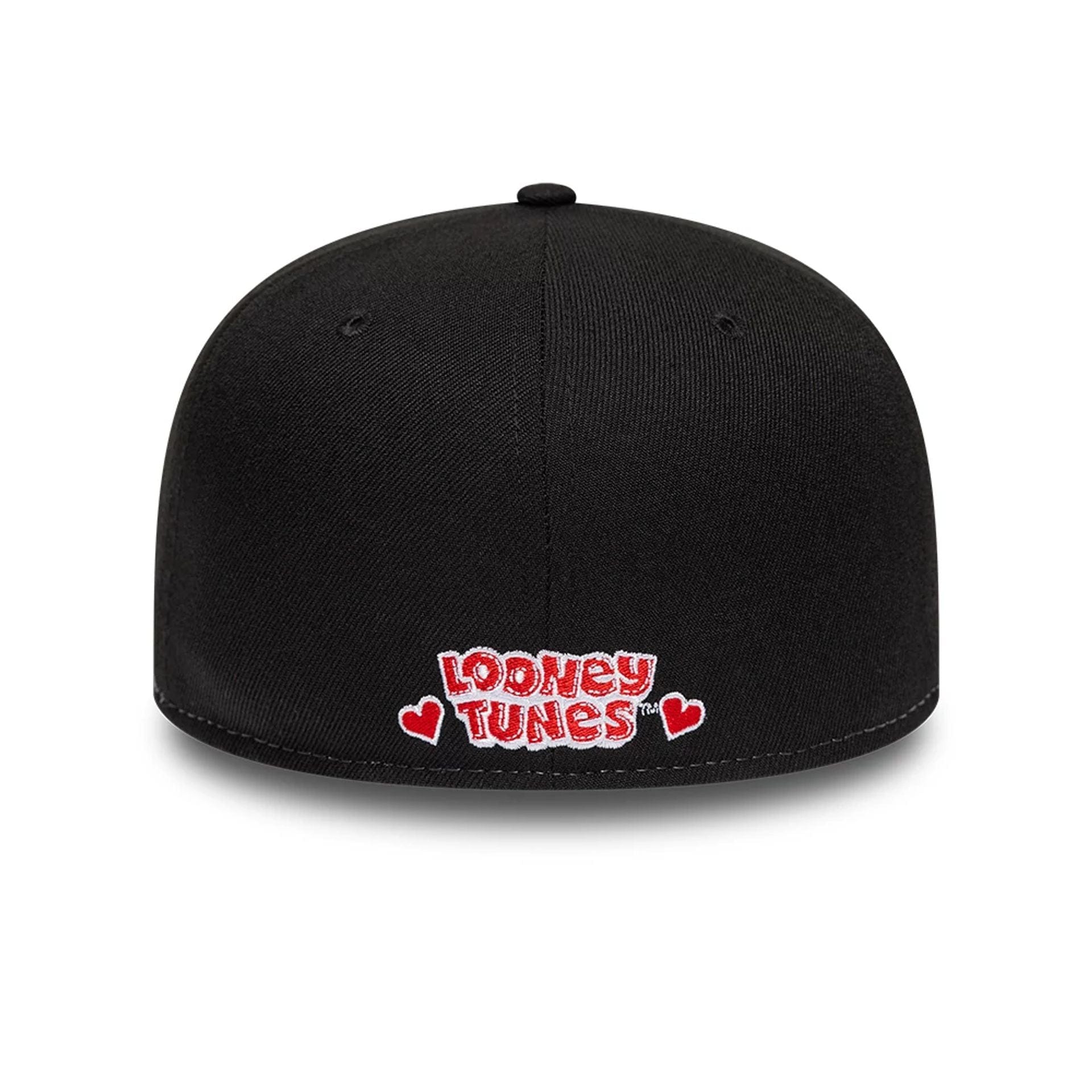 Pictured is this Heart Bugs Bunny 59FIFTY Fitted cap in black. 2