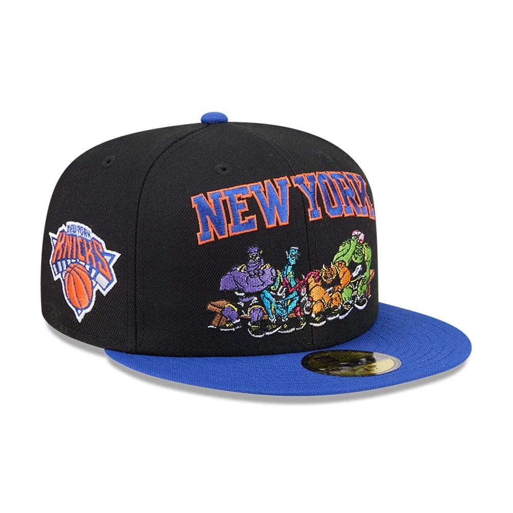 Pictured is this Space Jam Monstars New York Knicks 59FIFTY Fitted cap in black. 1