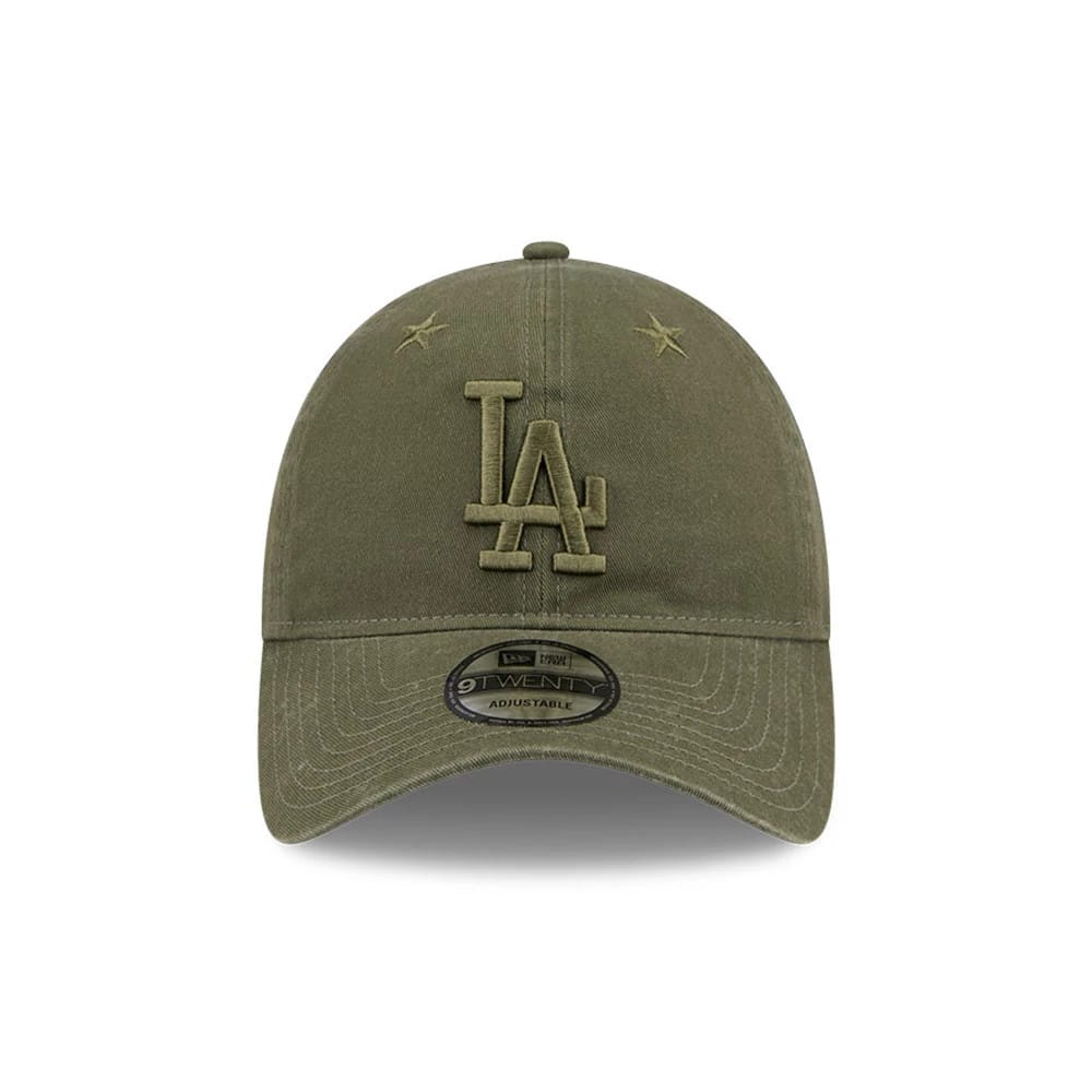 Pictured is this MLB Starry Eyelet LA Dodgers 9TWENTY cap in green. 2