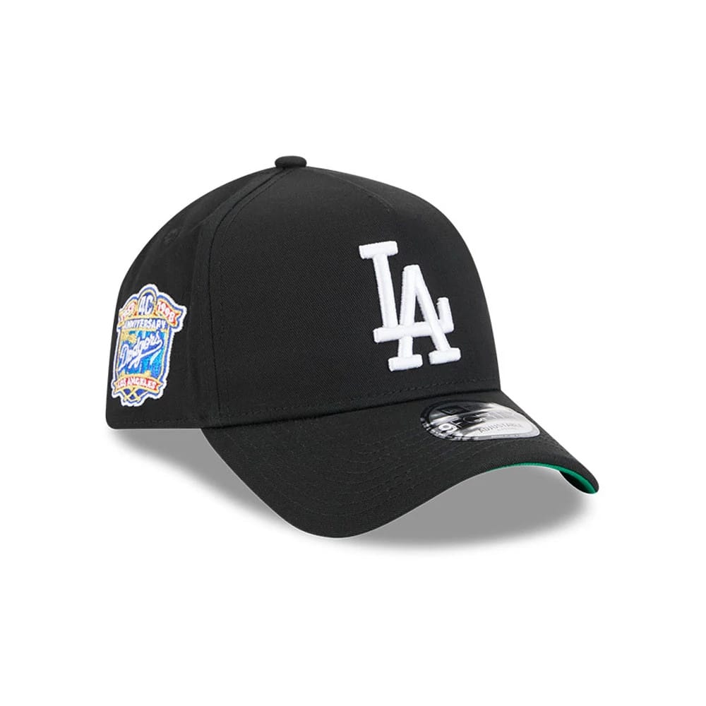 Pictured is this MLB Cooperstown Anniversary LA Dodgers 9FORTY A-Frame cap in black. 1