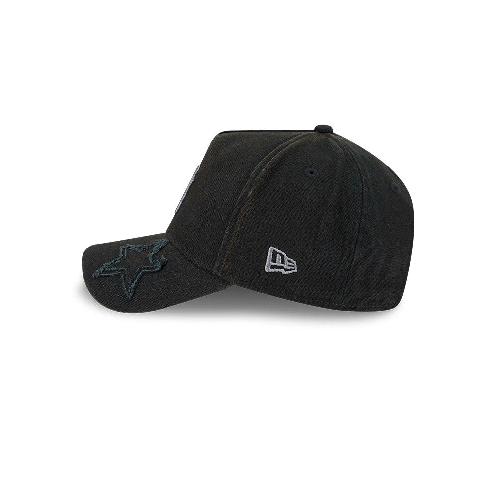 Pictured is this MLB Star Visor New York Yankees 9FORTY A-Frame cap in black. 4