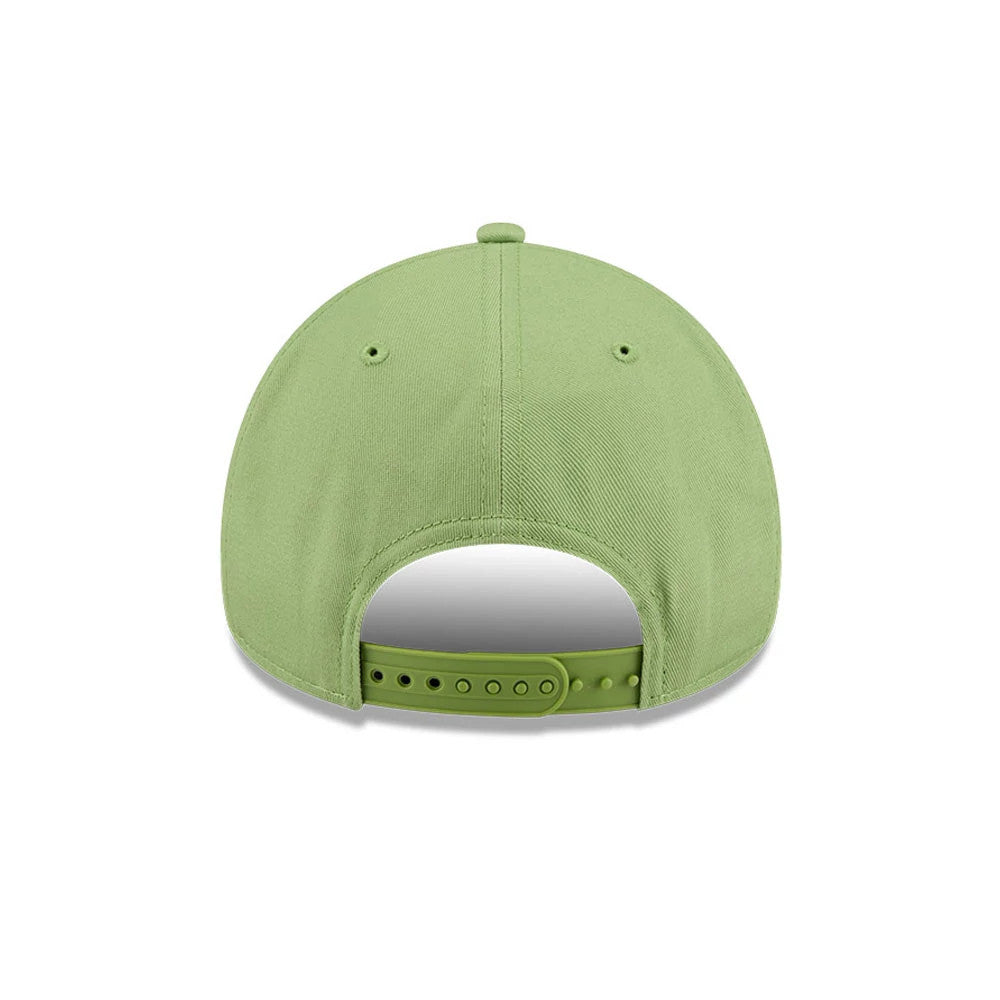 Pictured is this MLB Strawberry Matcha LA Dodgers 9FORTY A-Frame cap in green. 7