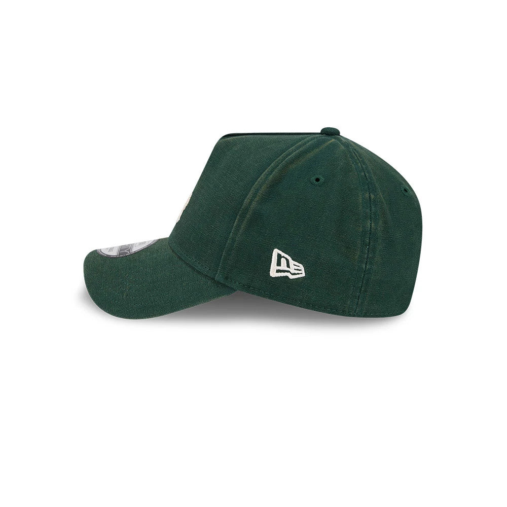 Pictured is this MLB Washed Canvas LA Dodgers 9FORTY A-Frame cap in dark green. 4