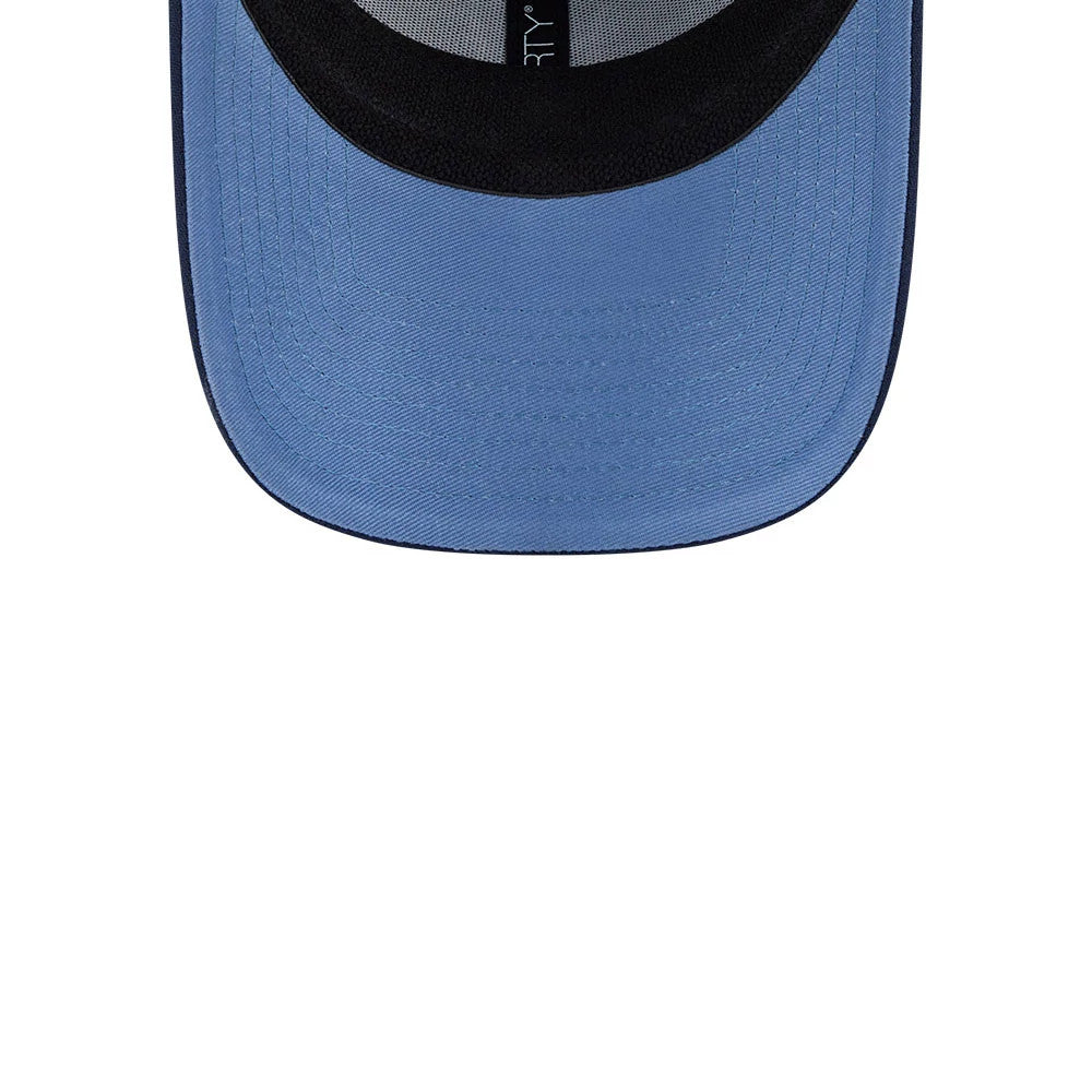Pictured is this MLB Faded Oceanside New York Yankees 39THIRTY Stretch Fit cap in dark blue. 2