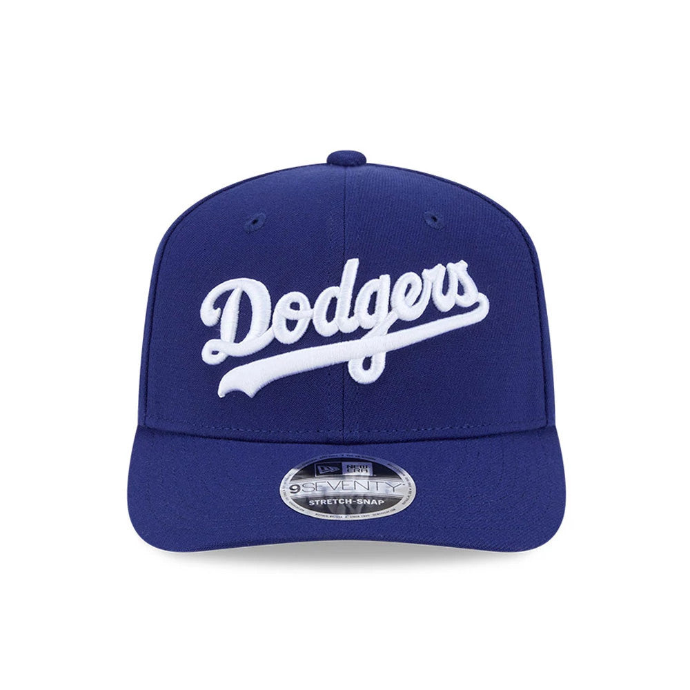 Pictured is this MLB LA Dodgers 9SEVENTY Stretch Snap cap in dark blue. 3