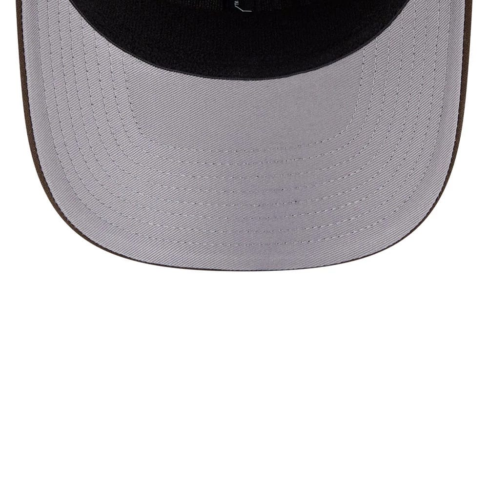 Pictured is this MLB San Diego Padres 9SEVENTY Stretch Snap cap in dark brown. 2