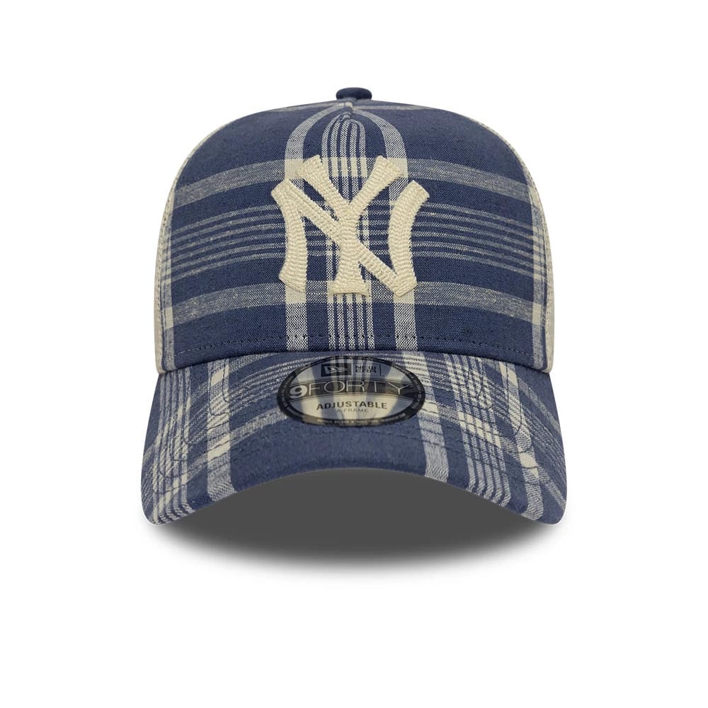 Pictured is this Ralph Lauren X MLB New York Yankees 9FORTY A-Frame cap in blue. 2
