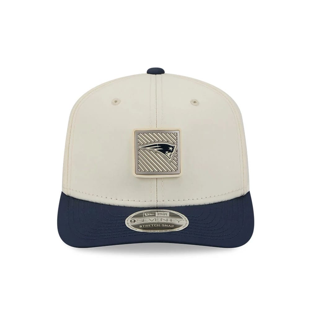 Pictured is this NFL Training 2026 New England Patriots 9SEVENTY Stretch Snap cap in white. 2