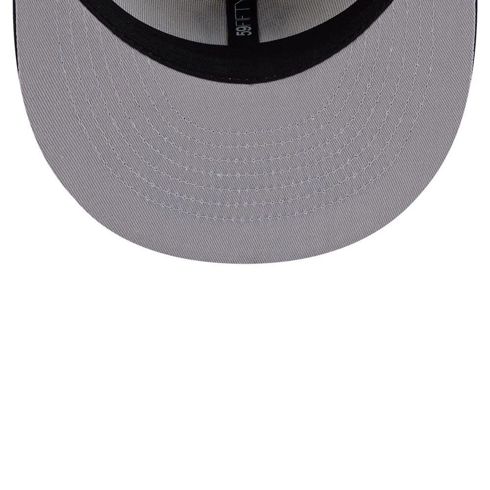 Pictured is this MLB Heritage New York Yankees 59FIFTY Fitted cap in light beige. 2