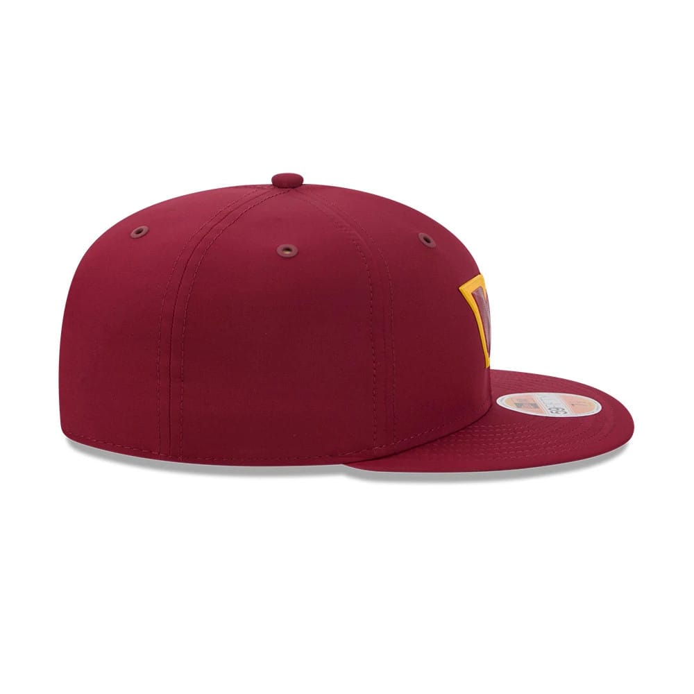Pictured is this NFL Sideline 2026 Washington Commanders 59FIFTY Fitted cap in dark red. 7